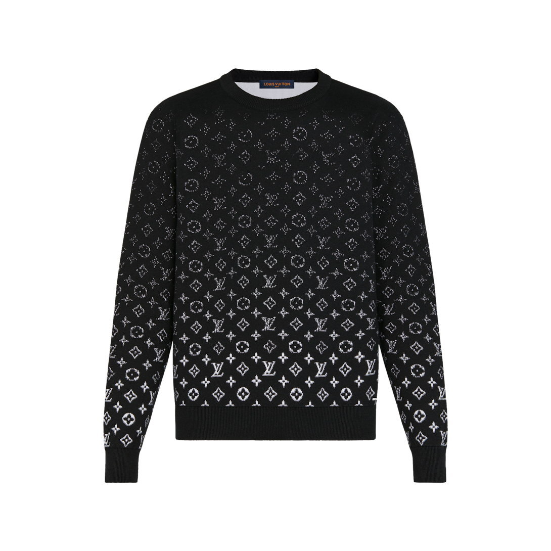 LVSE Monogram Degradé Crewneck - Luxury Black | LOUIS VUITTON LVSE Monogram Degradé Crewneck - Luxury Black | LOUIS VUITTON